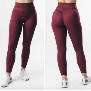 Alphalete Alphalux Harmony Maroon Leggings